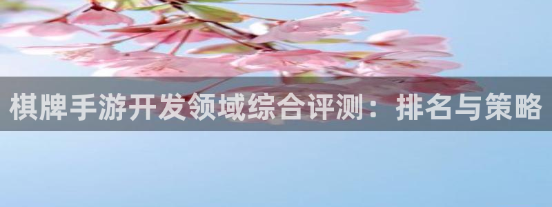 V8娱乐官网：棋牌手游开发领域综合评测：排名与策略